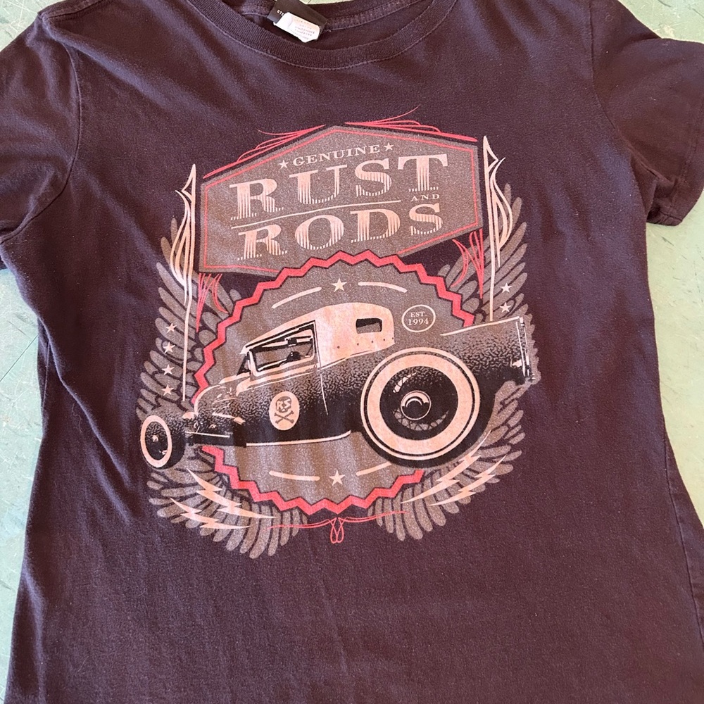 Rocksteady womens T-Shirt - Black hot rods rockabilly size 2X